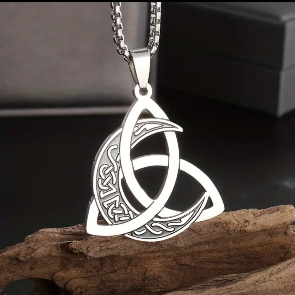 1pc Classic Witch Mystical Crescent Witchcraft Pendant Necklace